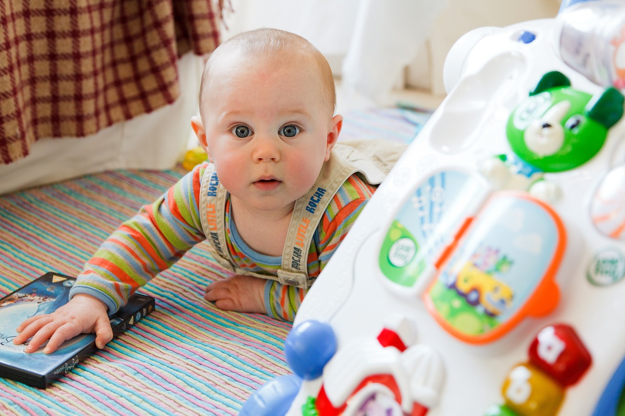 baby playing